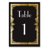 Numéro De Table Gatsby 1920's Roaring 20s Numéro de tableau Mariag (Par défaut)