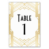Numéro De Table Gatsby Tableau Numéro 1920 Roaring 20s Mariage (Par défaut)