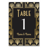 Numéro De Table Gatsby Tableau Numéro 1920 Roaring 20s Mariage (Dos)