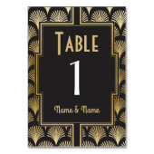 Numéro De Table Gatsby Tableau Numéro 1920 Roaring 20s Mariage (Par défaut)