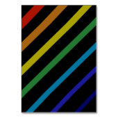 Numéro De Table Gay Men Wedding Elegant Rainbow Name (Dos)