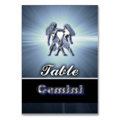 Numéro De Table Gemini (Dos)