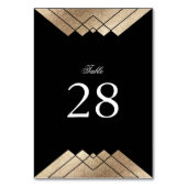Numéro De Table Géométrie Noir Gatsby Mariage Numéros de tableau (Par défaut)