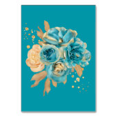 Numéro de table géométrique à pivoine dorée sarcel (Dos)