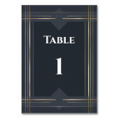 Numéro de table géométrique moderne – Mariage & Év (Dos)