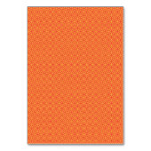 Numéro de table géométrique orange gras pour événe (Dos)