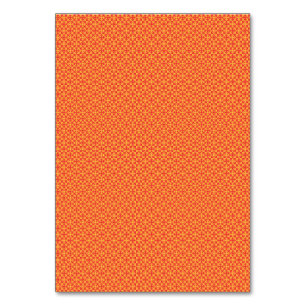 Numéro de table géométrique orange gras pour événe