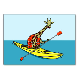 Numéro De Table Giraffe Kayak