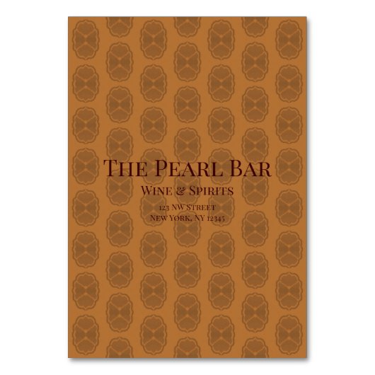 Numéro De Table Glamour (Par défaut)