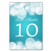 Numéro de table Glow & Sparkle Turquoise (Par défaut)