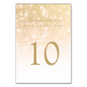 Numéro de table Gold Bokeh Sparkle Lights (Par défaut)