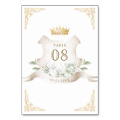 Numéro De Table Gold Crest Mariage royal de la Couronne (Par défaut)