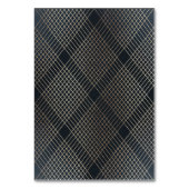 Numéro De Table Gold Dark Navy Elegance Diamond Geo Deco Mariage (Dos)