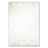 Numéro de table Gold Paint Splatter (Dos)