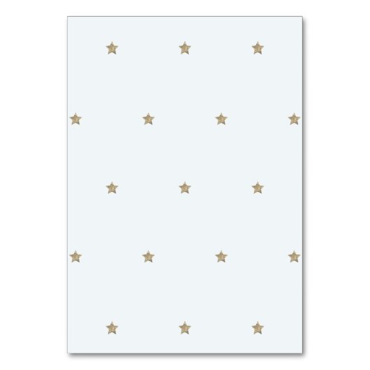Numéro De Table Gold Star & Blue Cloud (Dos)