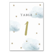 Numéro De Table Gold Star & Blue Cloud (Par défaut)