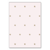 Numéro De Table Gold Star & Pink Cloud (Dos)