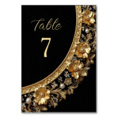 Numéro De Table Golden Ornate Frame Table Number (Dos)