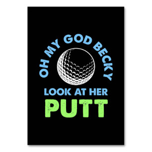 Numéro De Table Golfer Oh Mon Dieu