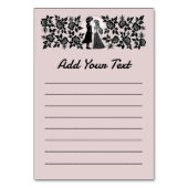 Numéro De Table Gothique Emo Enfants Kiss Valentine's Day (Dos)