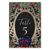 Numéro De Table Gothique Neige Blanche Fée Conte Thème Fête (Dos)