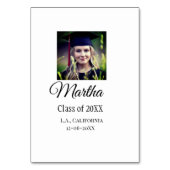 Numéro De Table Graduation fgrats ajouter nom photo ville date cla (Dos)