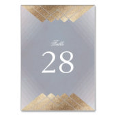 Numéro De Table Graisses d'or gris géométrique par Mariage Numéros (Par défaut)