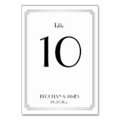 Numéro De Table Grand Gatsby Art Déco Mariage Argent Numéros (Par défaut)