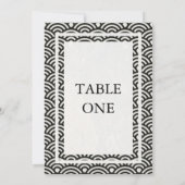 Numéro de table grand style vague Seigha japonais (Dos)