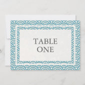 Numéro de table grand style vagues Seigha japonais (Devant)