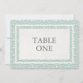 Numéro de table grand style vagues Seigha japonais (Dos)