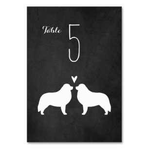 Numéro De Table Grande Réception De Mariage Des Silhouettes Des Py