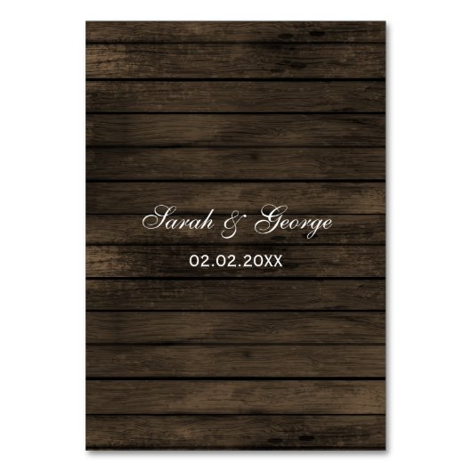 Numéro De Table grange bois mason jarre rustique mariage détails c (Dos)