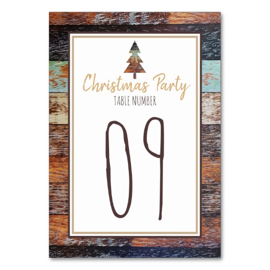 Numéro De Table Grange d'hiver, Joyeuses fêtes (Par défaut)
