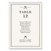 Numéro De Table Graphique de placement de mariage à nœud coquet él (Par défaut)