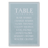 Numéro De Table Graphique de placement de mariage côtier bleu pous (Par défaut)