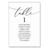Numéro De Table Graphique de placement élégant noir et blanc pour (Par défaut)