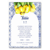 Numéro De Table Graphique de table de mariage méditerranéen La Dol (Par défaut)