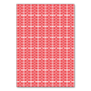 Numéro De Table Graphiques floraux rouges et roses avec géraniums