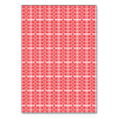 Numéro De Table Graphiques floraux rouges et roses avec géraniums (Dos)