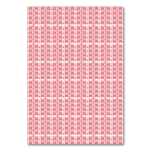 Numéro De Table Graphiques floraux rouges et roses avec géraniums (Par défaut)