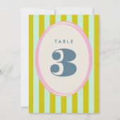 Numéro de table Gras Gras Gras Gris et Bleu (Devant)