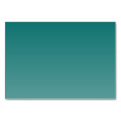 Numéro De Table Grateful Teal Cursive Thank You Card (Dos)