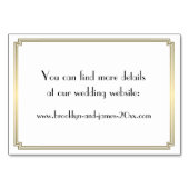 Numéro De Table Great Gatsby Art Déco Gold Mariage Hébergement (Dos)