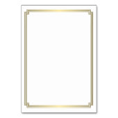 Numéro De Table Great Gatsby Art Déco Gold Mariage Plaques (Dos)