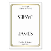 Numéro De Table Great Gatsby Art Déco Gold Mariage Plaques (Par défaut)