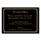 Numéro De Table Great Gatsby Art Déco Mariage Noir Hébergement (Devant)