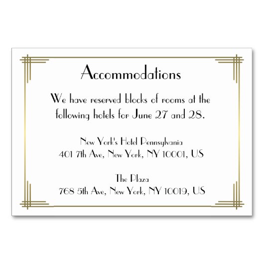 Numéro De Table Great Gatsby White Art Déco Mariage Logement (Devant)