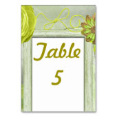 Numéro De Table Green Country Chic (Par défaut)