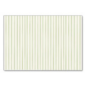 Numéro De Table Green Wedding Striped Table Card (Dos)